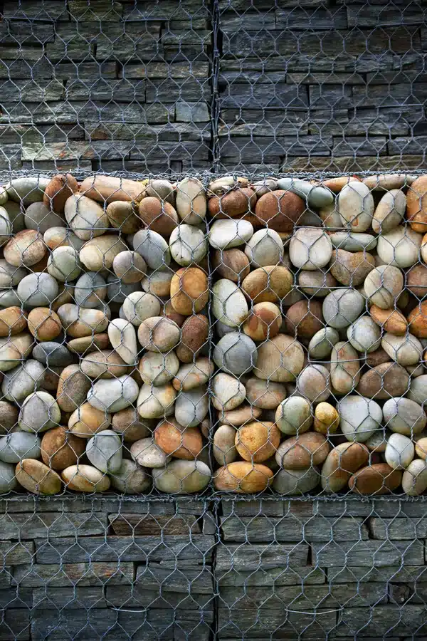 Gaviones muro de piedras